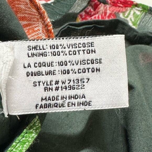 NWT | Walter Baker | Willette Floral Tie Sheath Mini Dress | Green | Size 10 - Picture 14 of 16